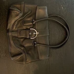 Black coach bag in good condition